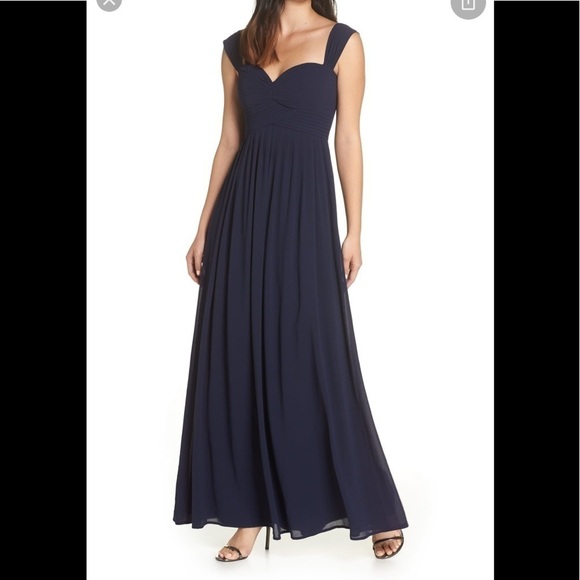 Lulus Harmonious Love navy Maxi Dress small - Picture 6 of 9